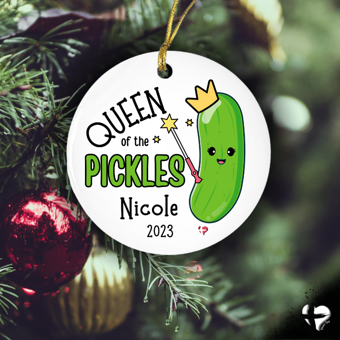 Queen Pickle - Ceramic Ornament - THG#372CO Ornaments and Accents