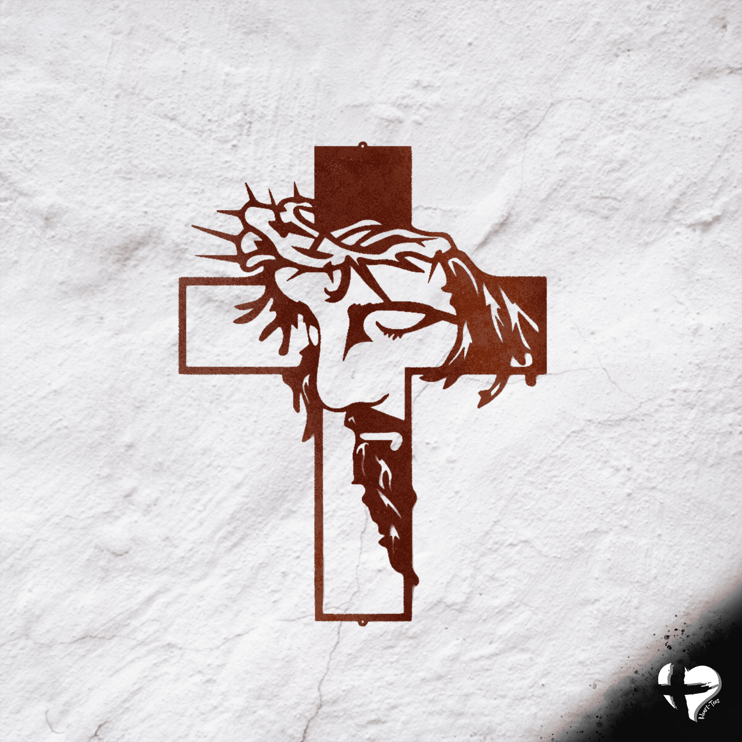 Love Like Jesus Christ Cross Custom Copper 12"
