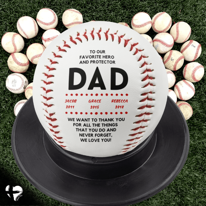 Dad Gift From Kids - Custom Baseball - HGF#296BB Sports