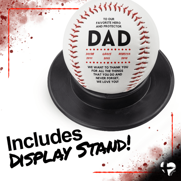 Dad Gift From Kids - Custom Baseball - HGF#296BB Sports