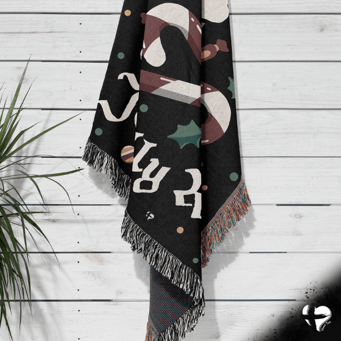 Jolly Roger Christmas Throw Blanket THG#393WB blanket