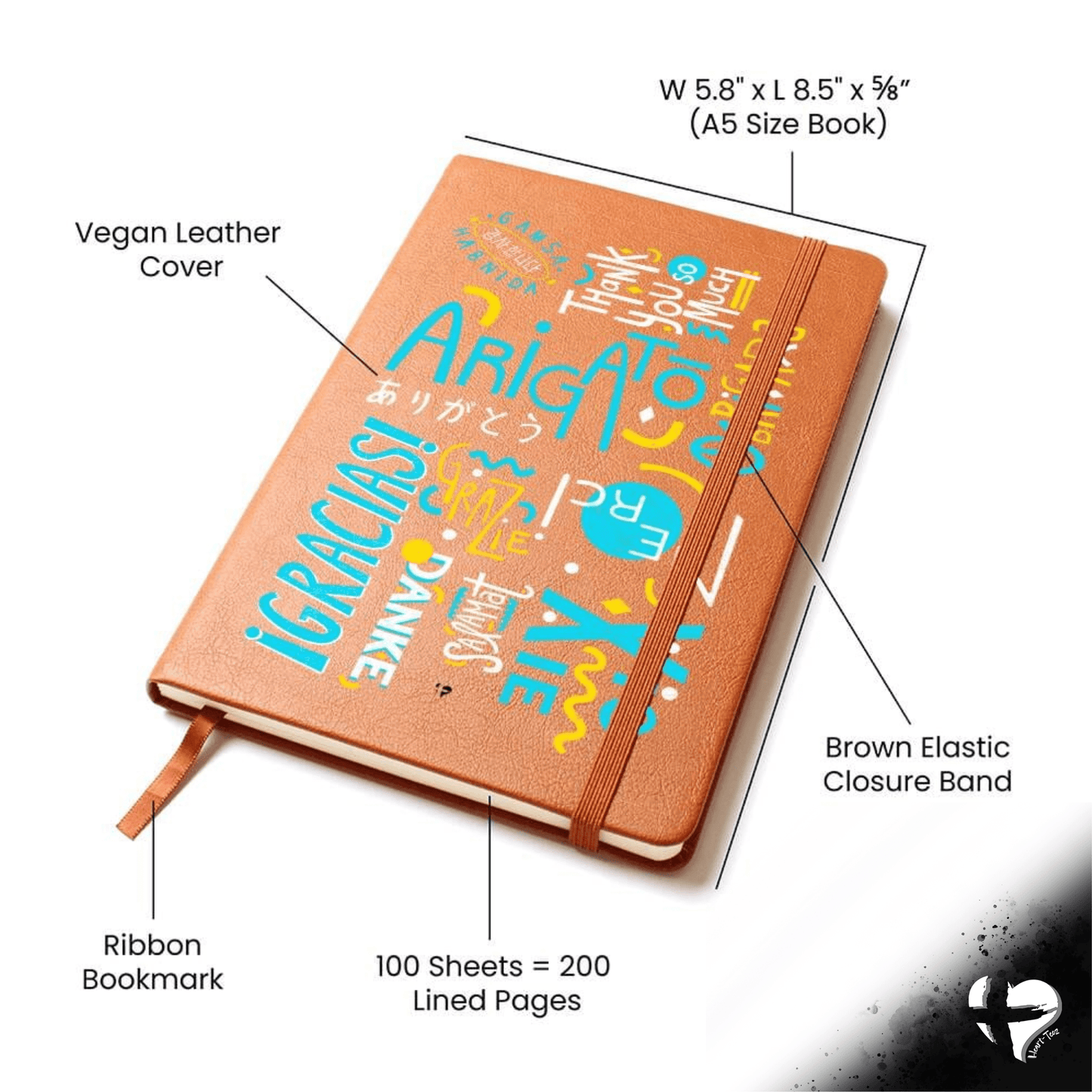 Thank you Journal In Multiple Languages - HGF#332LJ Journal