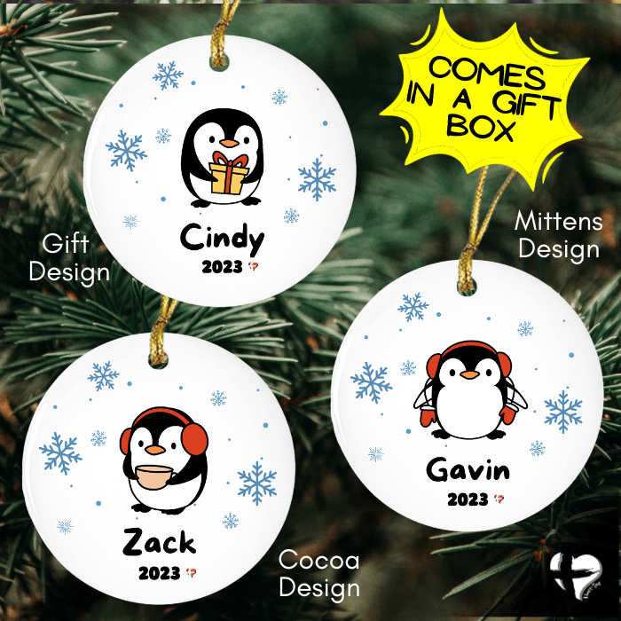 Personalized Penguin Ornament THG#384CO Ornaments and Accents