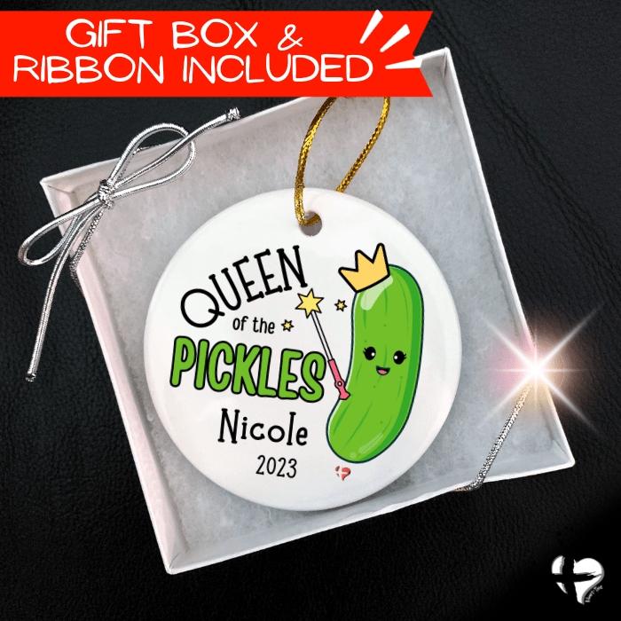 Queen Pickle - Ceramic Ornament - THG#372CO Ornaments and Accents