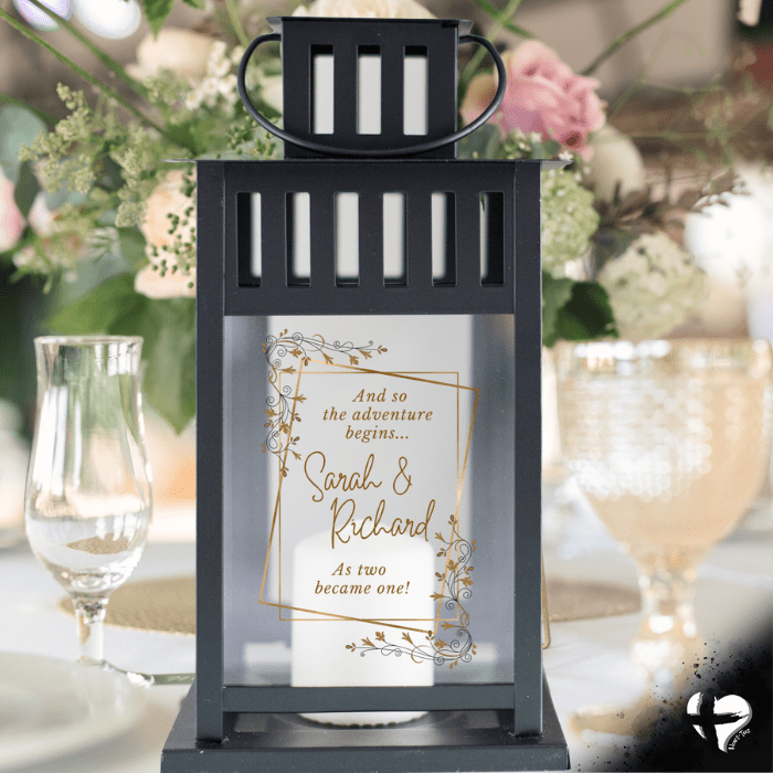 Wedding Unity Candle - Personalized Lantern THG#300PL Lantern
