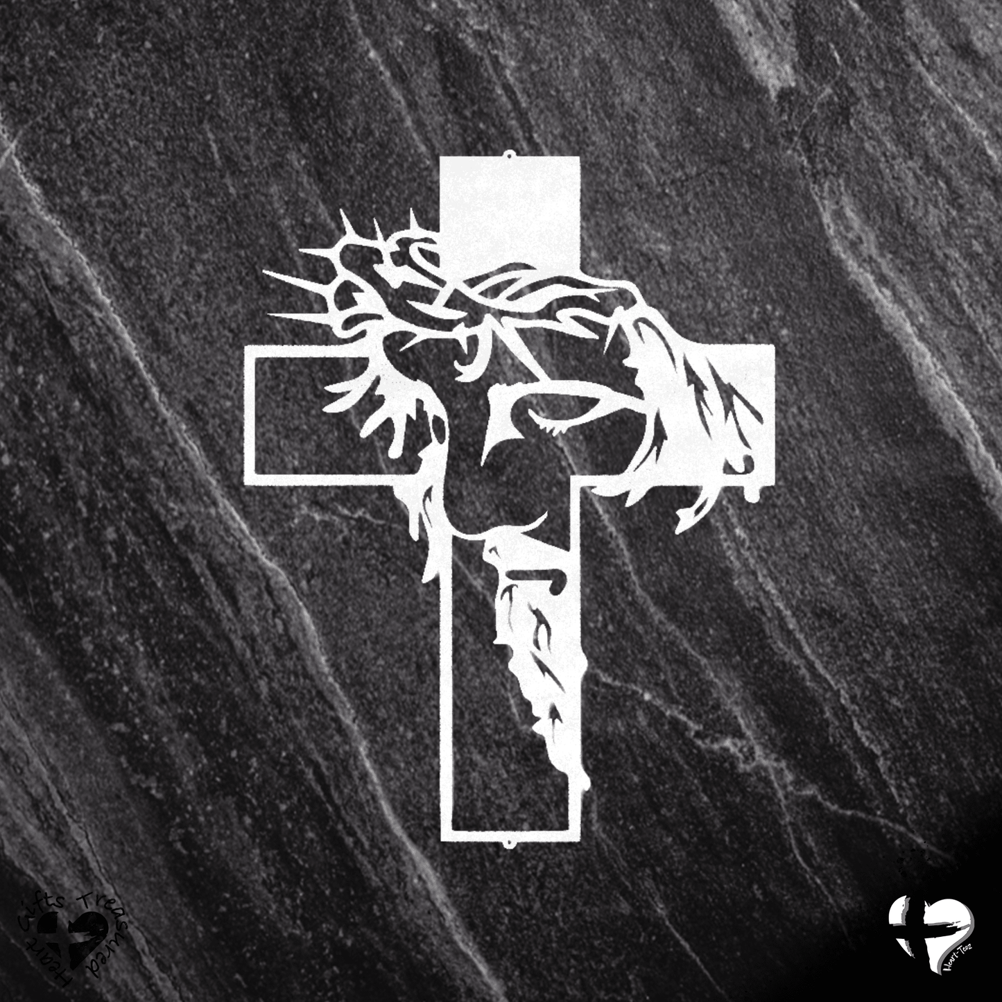 Love Like Jesus Christ Cross Custom White 12"