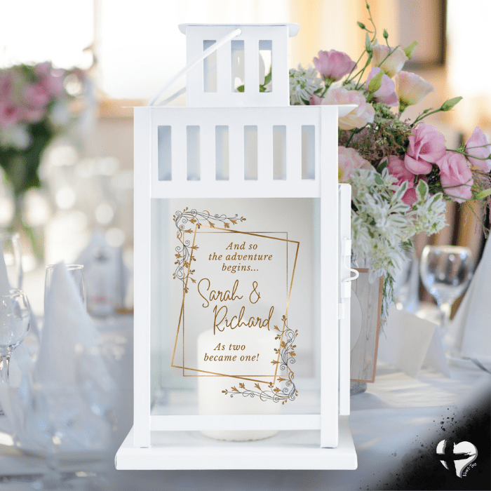 Wedding Unity Candle - Personalized Lantern THG#300PL Lantern