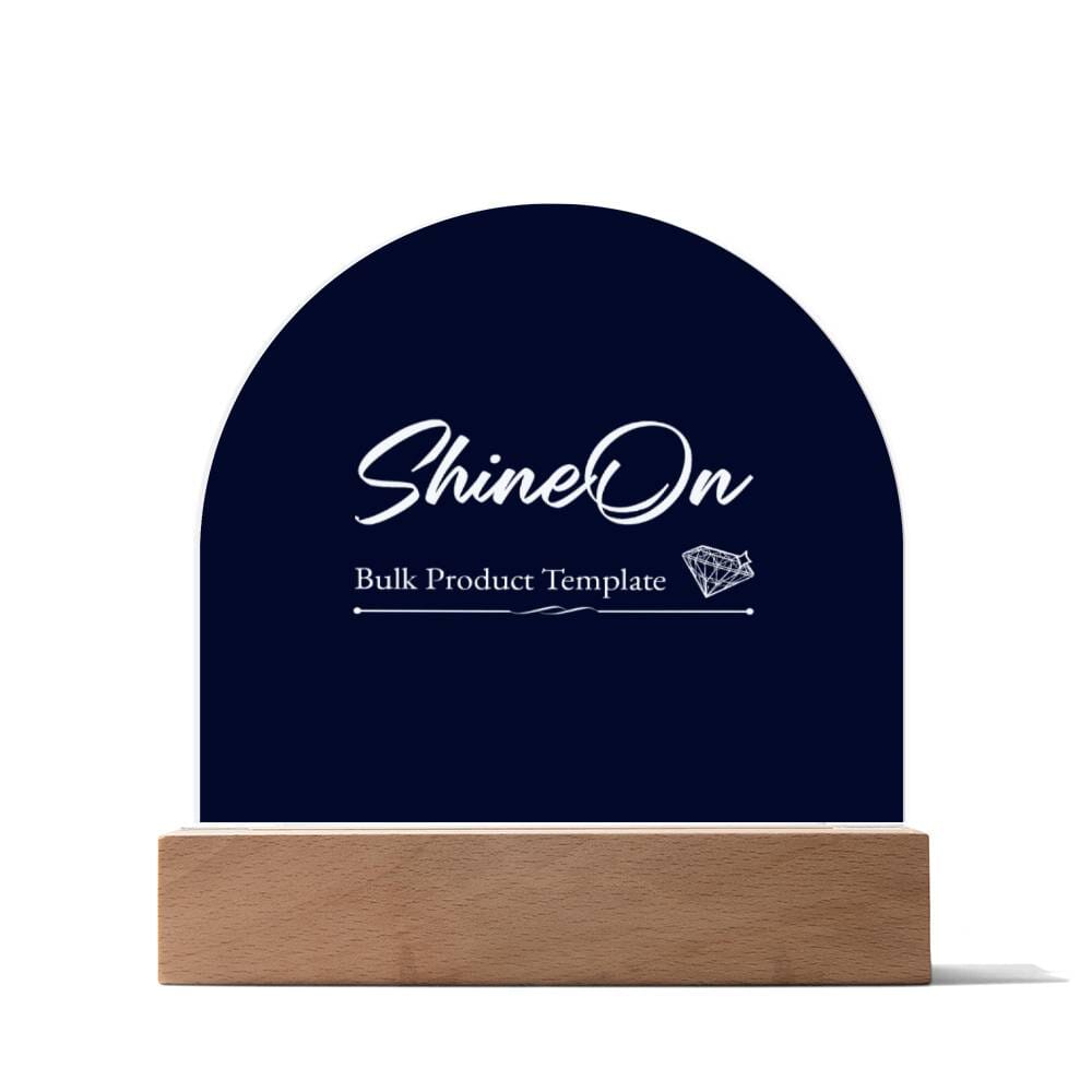 Acrylic Dome Plaque Jewelry Acrylic Dome with Wooden Base