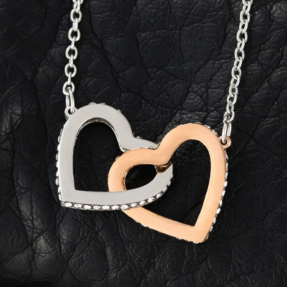 HGF#SDG2 Daughter From Mom Interlocking Hearts Jewelry