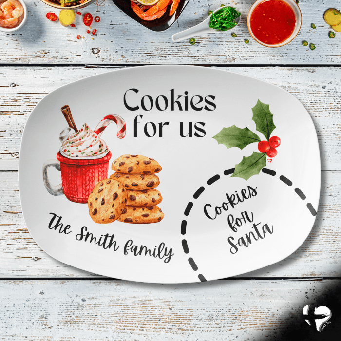 Cookies For Santa - Family Snack Platter - THG#364DP Kitchenware