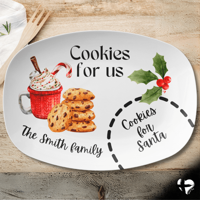 Cookies For Santa - Family Snack Platter - THG#364DP Kitchenware