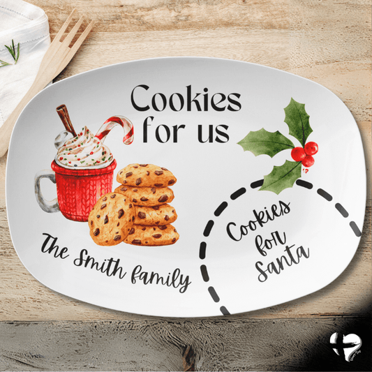 Cookies For Santa - Family Snack Platter - THG#364DP Kitchenware