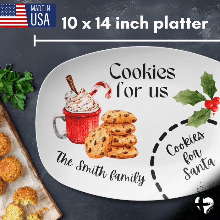 Cookies For Santa - Family Snack Platter - THG#364DP Kitchenware