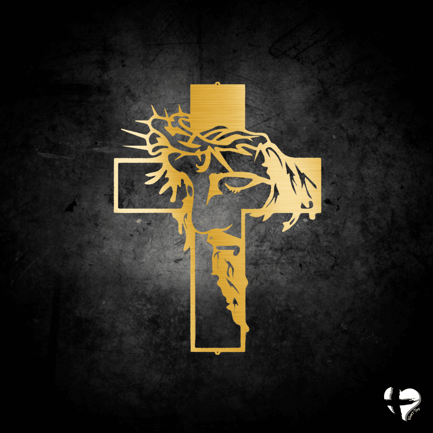 Love Like Jesus Christ Cross Custom Gold 12"