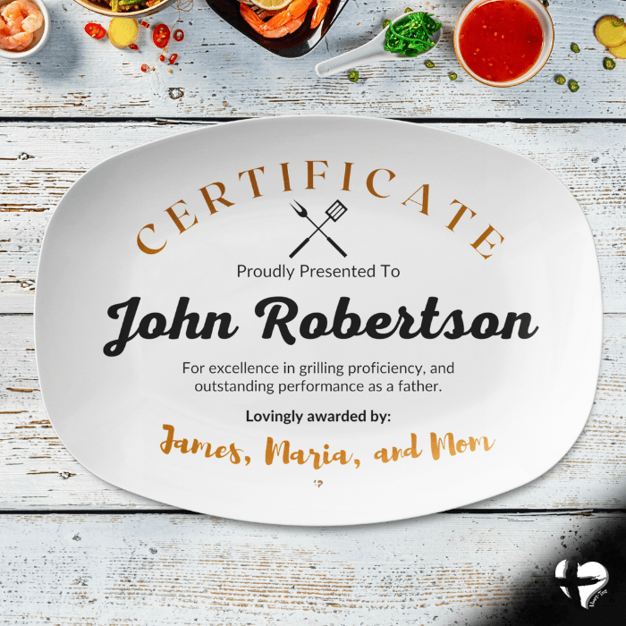 I Do BBQ Award Platter - Gifts For Men - THG#361DP Kitchenware