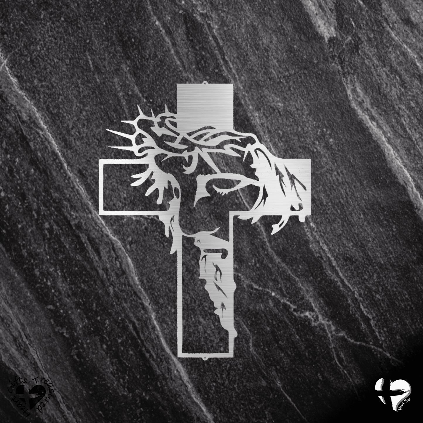 Love Like Jesus Christ Cross Custom Silver 12"
