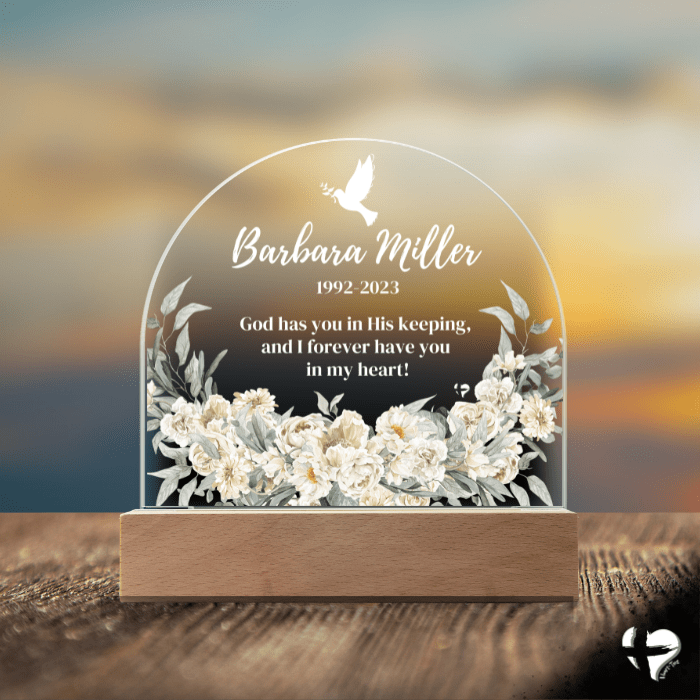 In God's Keeping - Memorial Plaque - HGF#339DA Plaques