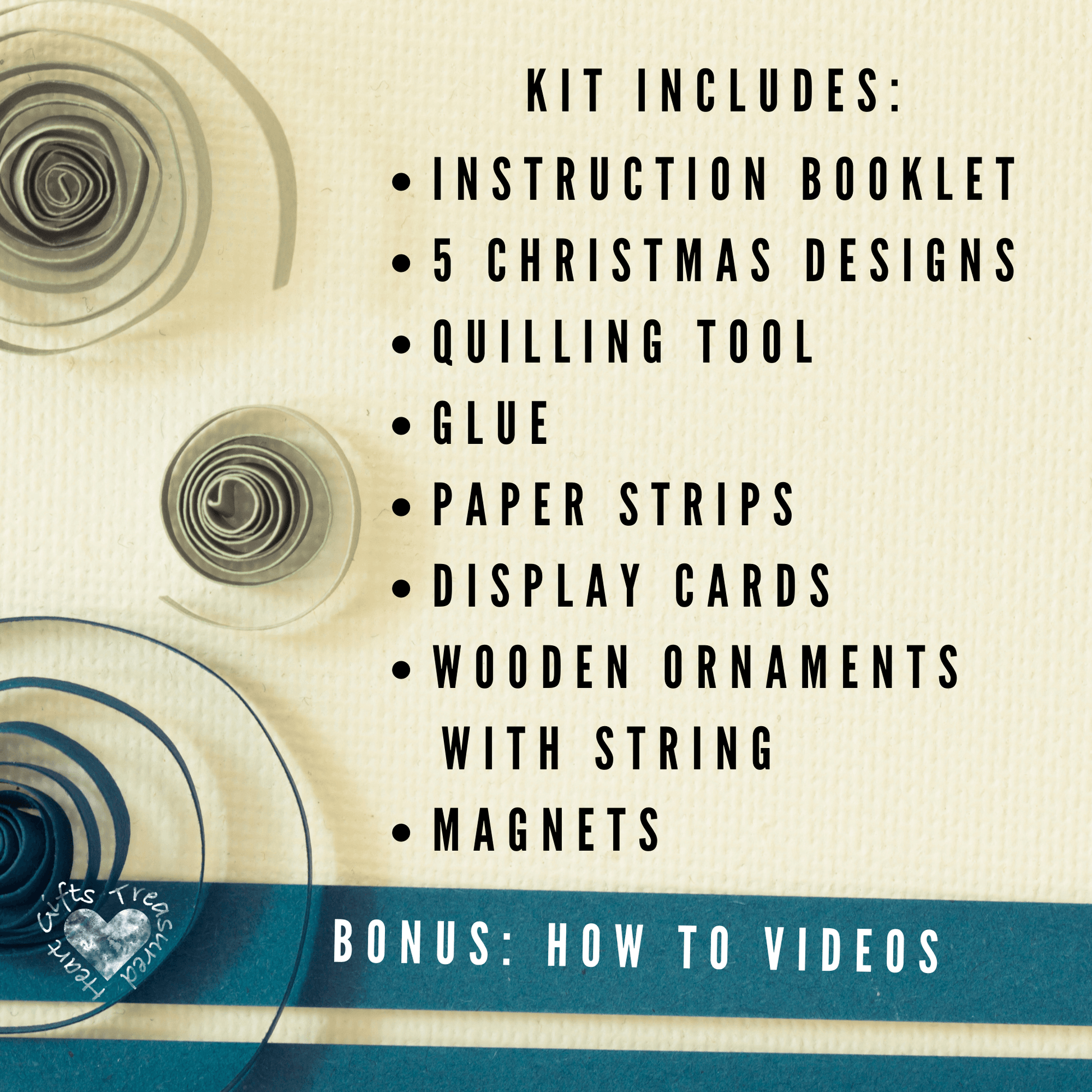Holiday DIY Craft Kit Guide To Paper Quilling Art Kit