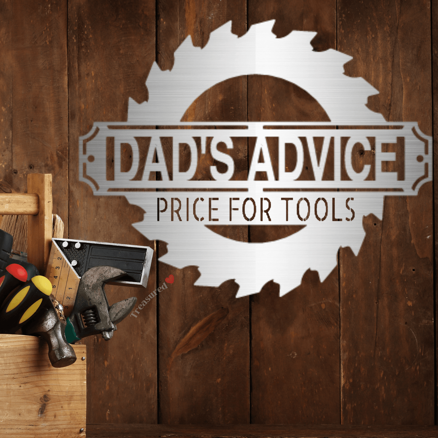 Workshop Tool Sign custom Silver 12"