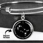 Gemini Zodiac Sign Bracelet Jewelry Luxury Bangle (Silver) Yes