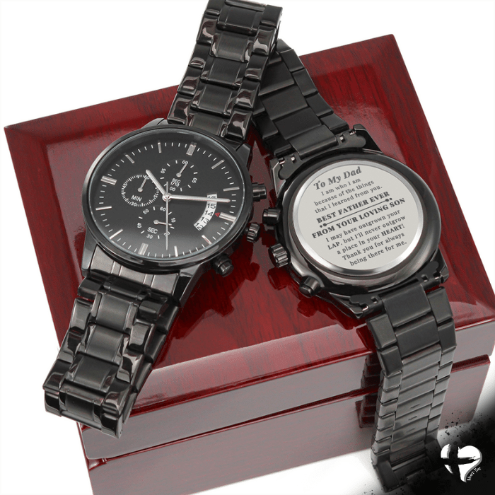 To Dad - Always In Your Heart - Engraved Watch From Son Watches