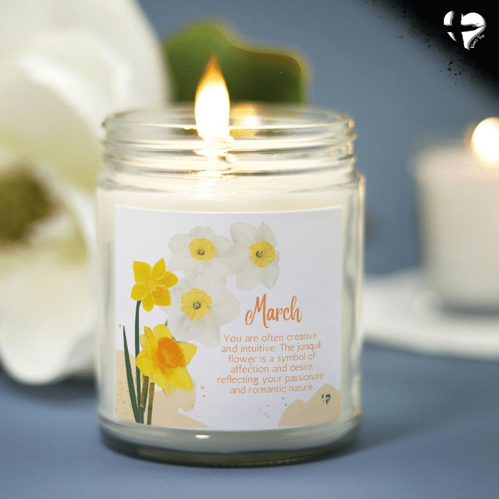 March Jonquil - Birth Month Flower Soy Candle - HGF#259SC Candles Vanilla