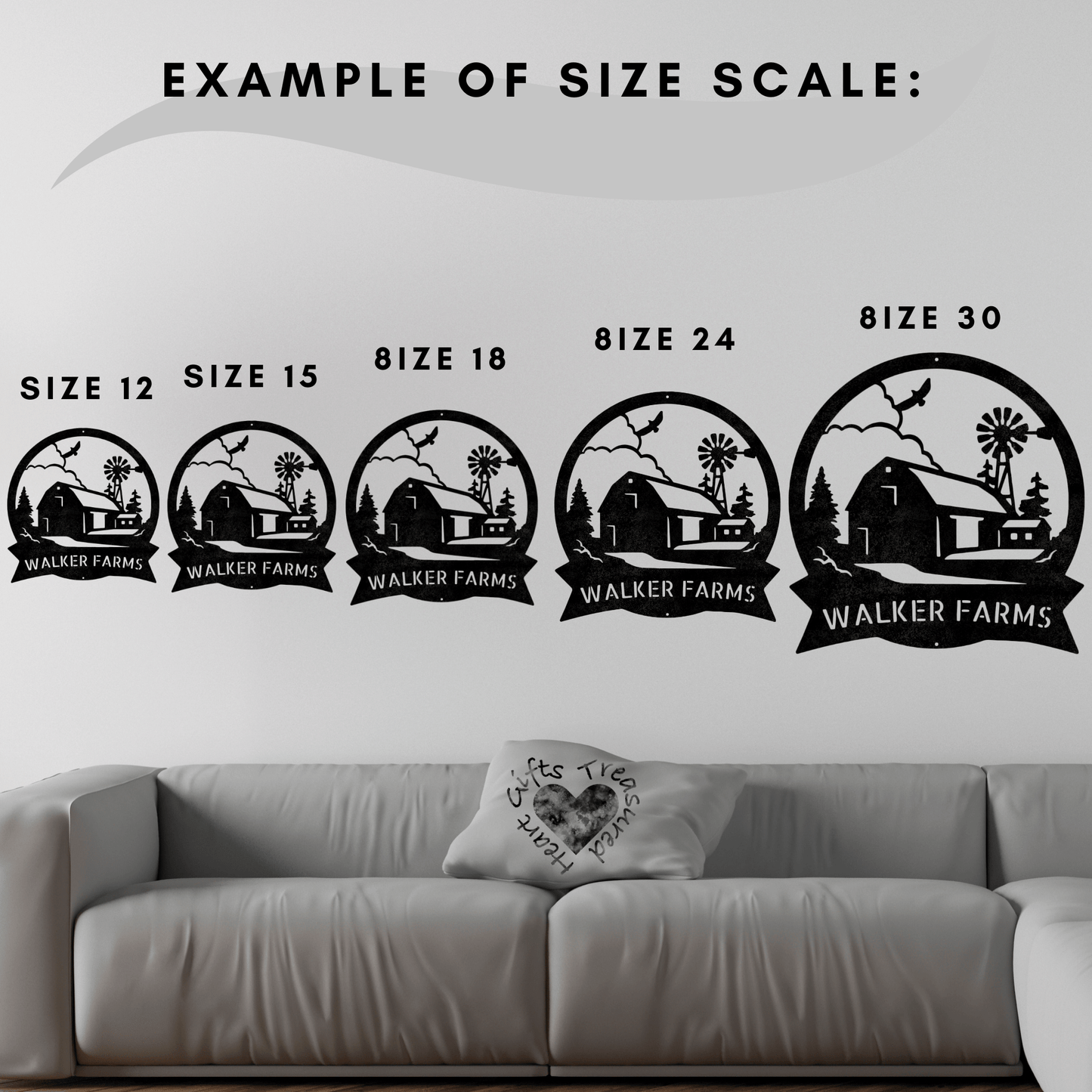 Personalized Wolf Wall Hanging custom