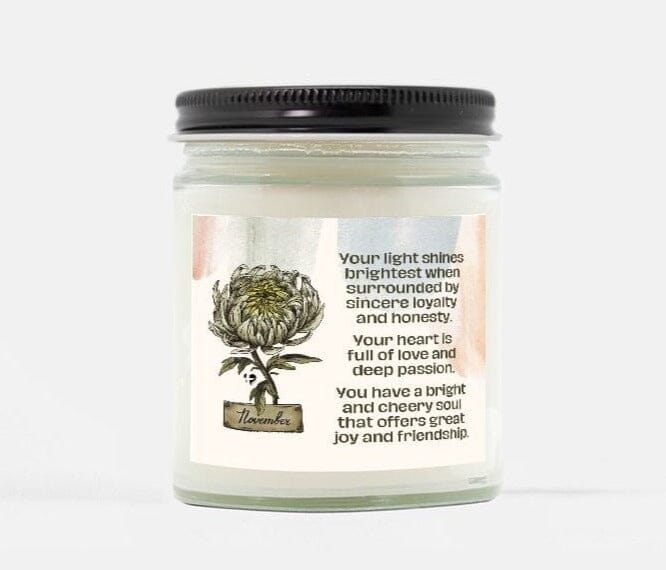 Birth Month Soy Candle - November HGF#255SC Candles