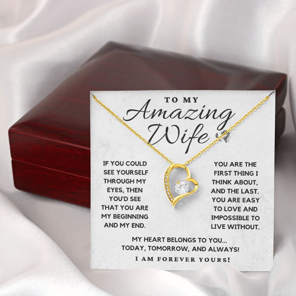 Amazing Wife - My Heart Belongs To You - Necklace HGF#110v4 Jewelry