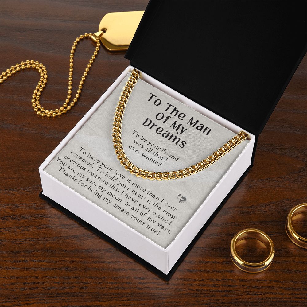 To The Man Of My Dreams - Cuban Chain Necklace HGF#169CC2 Jewelry