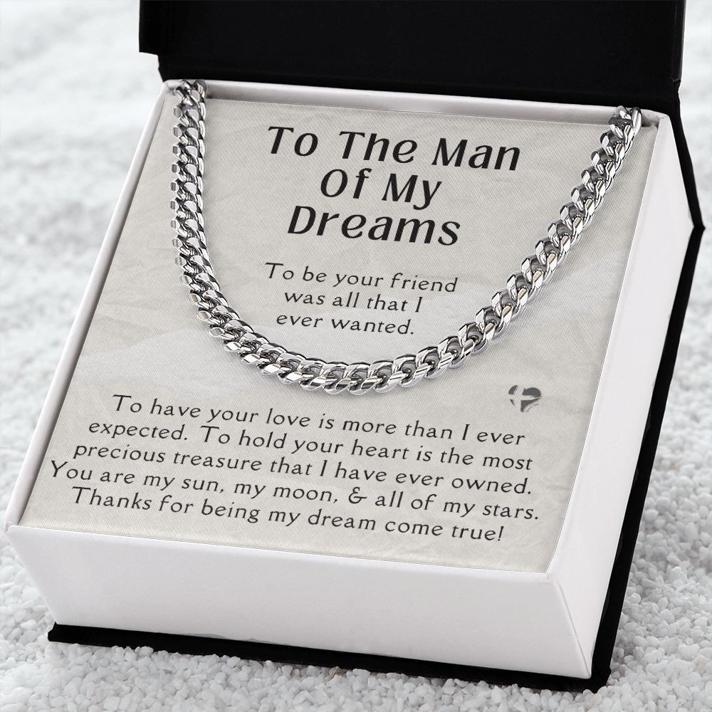 To The Man Of My Dreams - Cuban Chain Necklace HGF#169CC2 Jewelry
