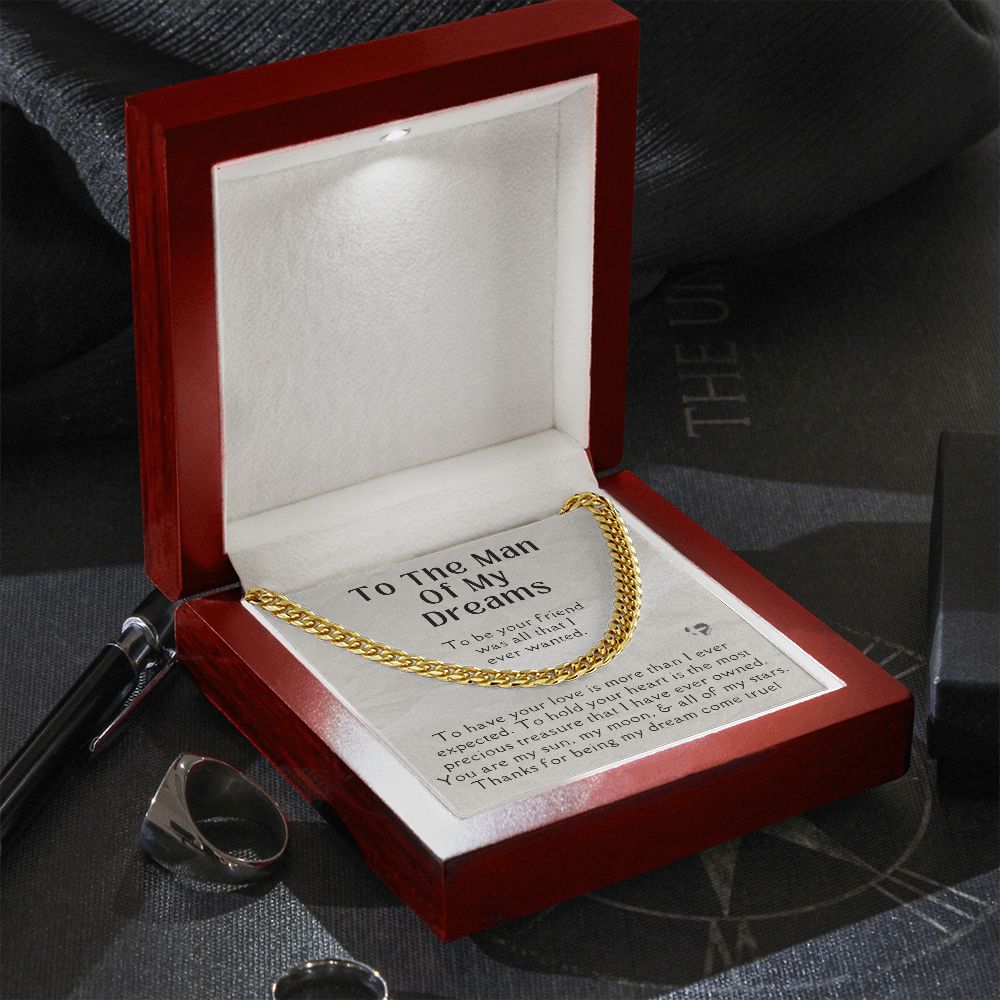 To The Man Of My Dreams - Cuban Chain Necklace HGF#169CC2 Jewelry
