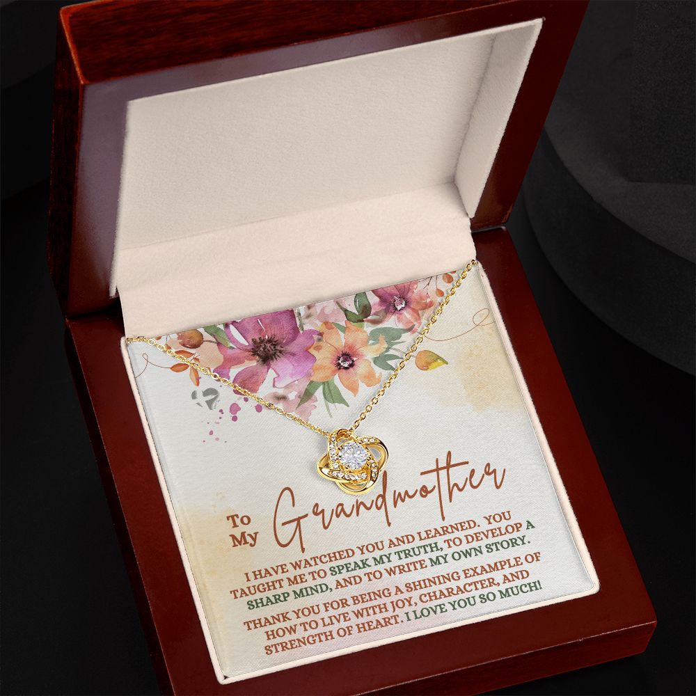 Grandmother's Shining Example - Love Knot S&G HGF#145LK Jewelry 18K Yellow Gold Finish Luxury Box