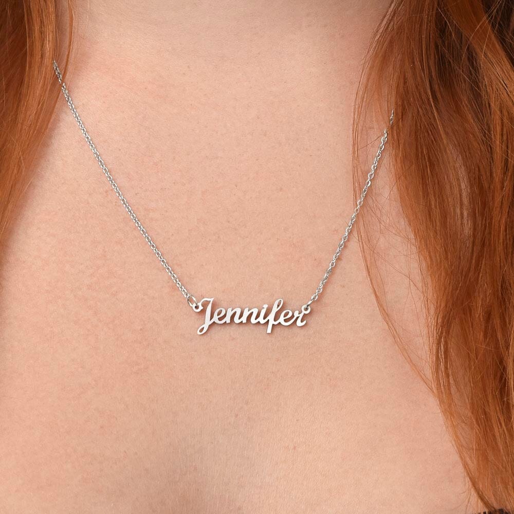 Wife - Today Tomorrow & Always - Name Necklace HGF#239NNb Jewelry