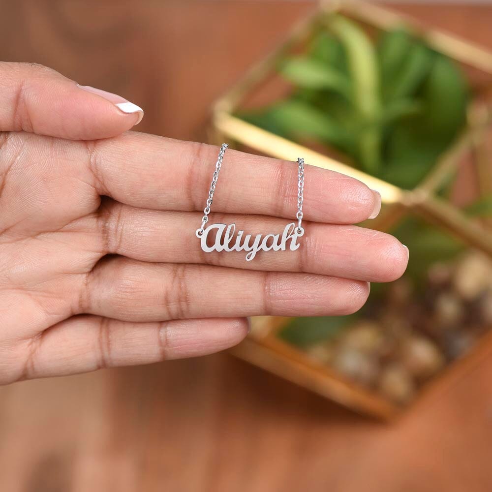 Wife - Today Tomorrow & Always - Name Necklace HGF#239NNb Jewelry