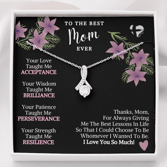 Mom - Thanks For The Life Lessons - Alluring Beauty RHGF#68 Jewelry Two Toned Box