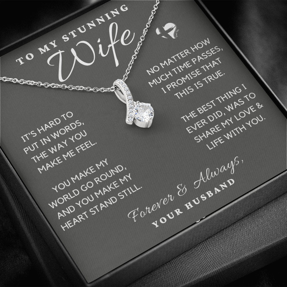 To My Wife - You Make My Heart Stand Still - Alluring Beauty HGF91AB Jewelry