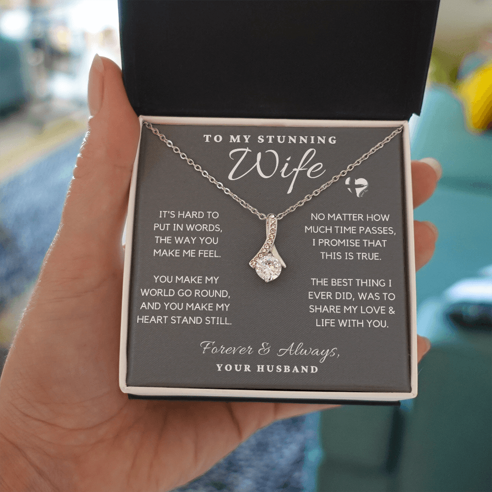 To My Wife - You Make My Heart Stand Still - Alluring Beauty HGF91AB Jewelry