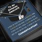 To Our Amazing Graduate Necklace - Choose # of Hearts Jewelry Sterling Silver - 2 Hearts
