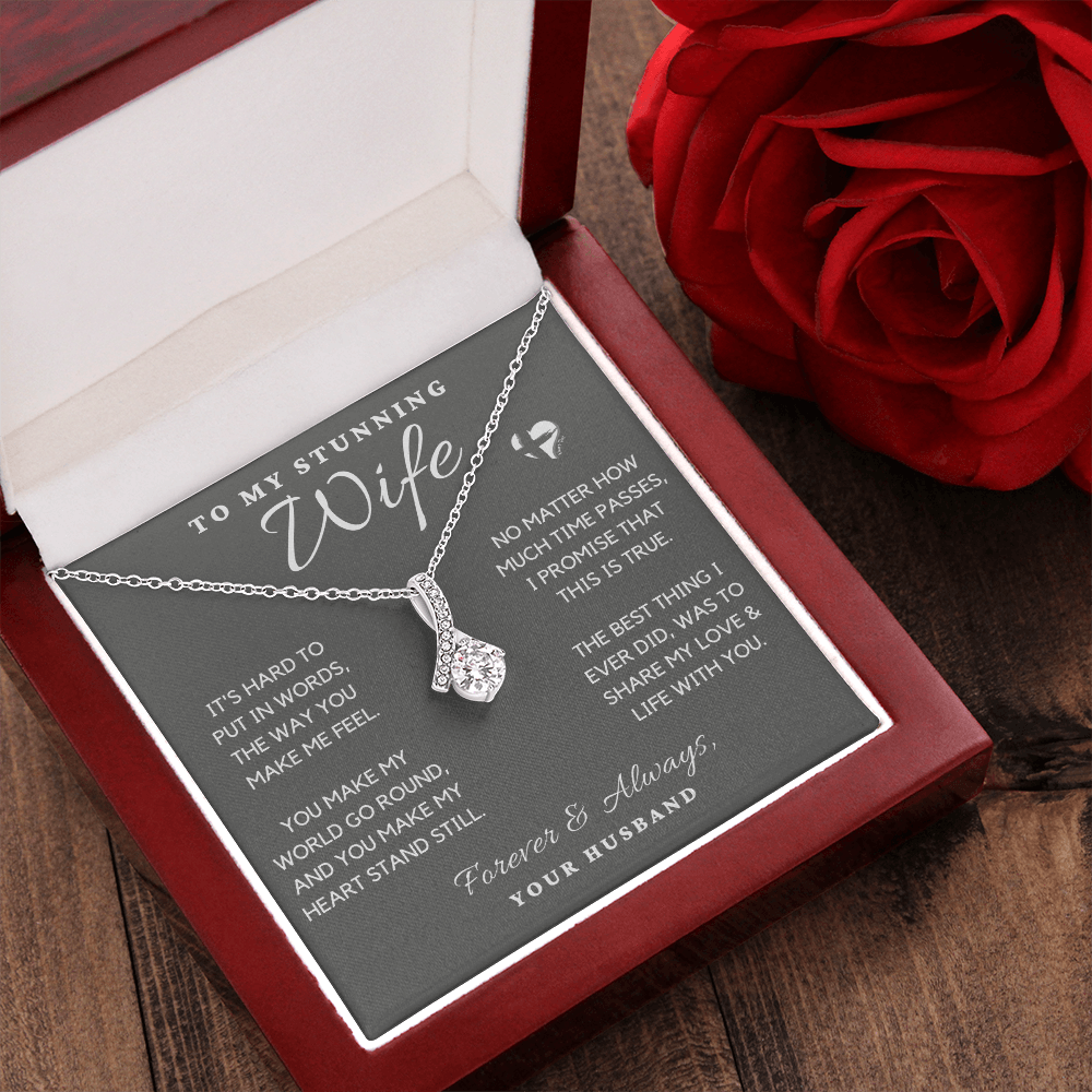 To My Wife - You Make My Heart Stand Still - Alluring Beauty HGF91AB Jewelry