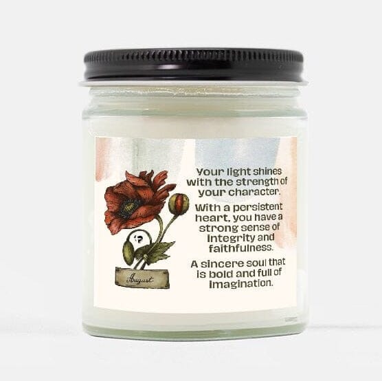 Birth Month Soy Candle - August HGF#255SC Candles