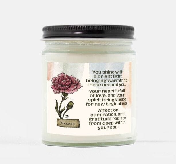 Birth Month Soy Candle - January HGF#255SC Candles