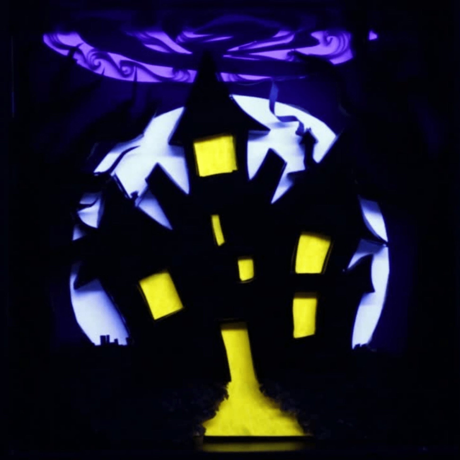 Haunted Mansion Décor Glow In The Dark Paper Art