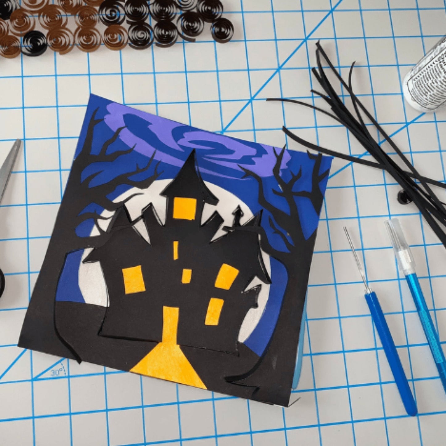 Haunted Mansion Décor Glow In The Dark Paper Art