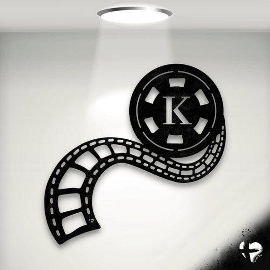 Movie Theatre Sign | Film Reel Wall Art Black Size 12