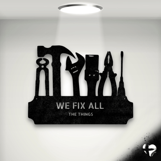 Tool Time Custom Sign Custom Black 12"