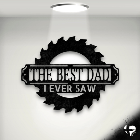 Personalized Metal Art Saw Custom Black 12"
