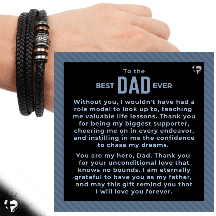 Dad - My Hero - Man Bracelet HGF#302MFB Jewelry 
