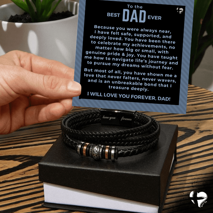 Dad - Pride & Joy - Man Bracelet HGF#304MFB Jewelry Standard Box 