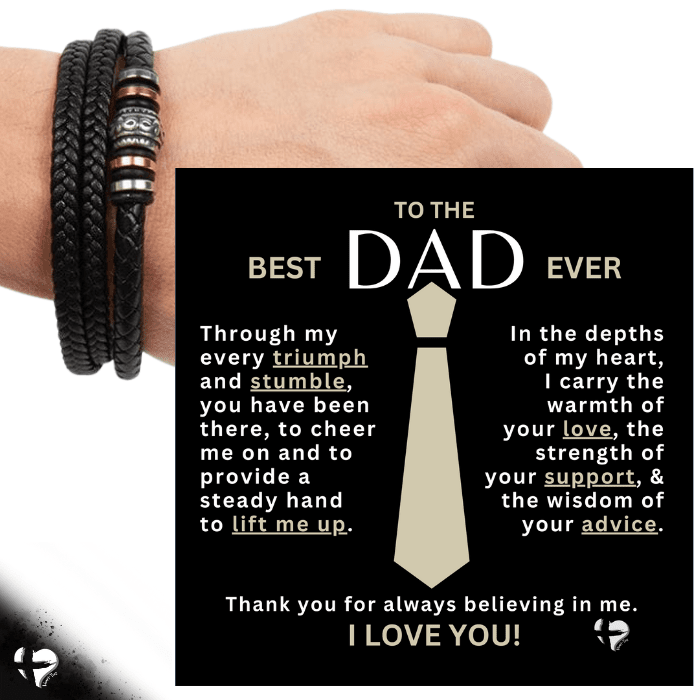 Dad - Your Belief In Me - Man Bracelet HGF#308MFB Jewelry 